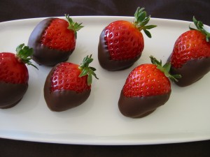 Φράουλες με σοκολάτα